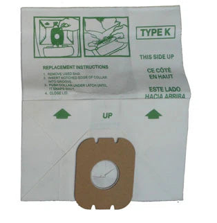 Hoover K Paper Canister Vacuum Bags 3-Pack 2-Ply EnviroCare Replacement – Part #110SW