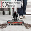 Hoover Evolve Pet Elite & Hand Vacuum Bundle BH53806V - front view of upright nozzle cleaning carpet