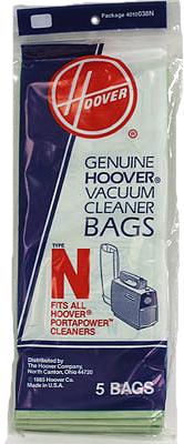 Hoover N Vacuum Bags 5-Pack Genuine Replacement – Part #4010038N