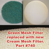 MD Secondary Mesh Motor Filter – 1 filter – 740 — manufacturer product image — available at AceVacuums