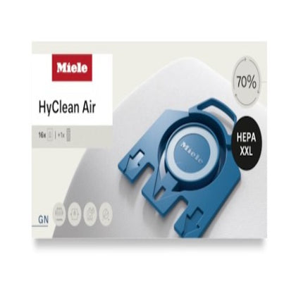 Miele HyClean Performance Pack GN Vacuum Bags 16 Count with HA50 HEPA Filter #12911280