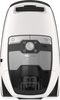 Top view of the Miele Blizzard CX1 Cat & Dog bagless canister vacuum in Lotus White