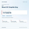 Miele Boost CX1 Graphite Grey model guide with reference 11735570 and package and care checks