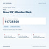 Miele Boost CX1 Obsidian Black model guide with reference 11735800 and package and care checks