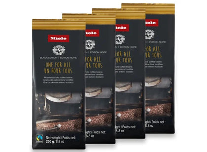 Miele Black Edition 250g One For All Blend Organic Coffee Beans (4-Pack) - 12792210