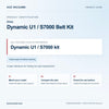Miele Dynamic U1 / S7000 Belt Kit identification guide with reference Dynamic U1 / S7000 kit and model and fit checks
