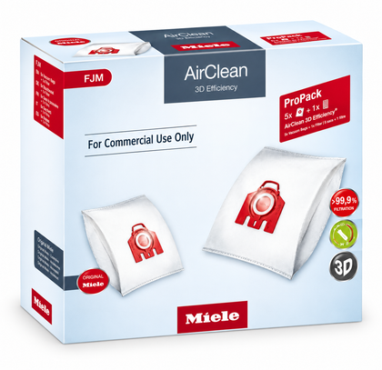 Miele FJM AirClean 3D Efficiency Pro Pack – 32 Vacuum Bags #10781580 available at Ace Vacuums