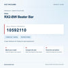Miele RX2-BW Beater Bar identification guide with reference 10592110 and model and fit checks