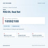 Miele RX2-DL Seal Set identification guide with reference 10592100 and model and fit checks