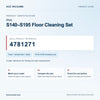 Miele S140–S195 Floor Cleaning Set identification guide with reference 4781271 and model and fit checks