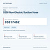 Miele S200 Non-Electric Suction Hose identification guide with reference 03617462 and model and fit checks
