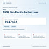 Miele S3/S4 Non-Electric Suction Hose identification guide with reference 3947435 and model and fit checks