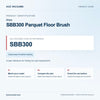 Miele SBB300 Parquet Floor Brush identification guide with reference SBB300 and model and fit checks