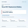 Miele Scout RX1 Replacement Battery identification guide with reference Scout RX1 battery and model and fit checks