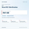 Miele Scout RX1 Side Brushes identification guide with reference RX1-SB and model and fit checks