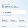 Miele SEB 430 Triflex Powerhead identification guide with reference 11670610 and model and fit checks