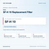 Miele SF-H 10 Replacement Filter identification guide with reference SF-H 10 and model and fit checks