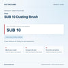 Miele SUB 10 Dusting Brush identification guide with reference SUB 10 and model and fit checks
