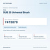 Miele SUB 20 Universal Brush identification guide with reference 7475870 and model and fit checks