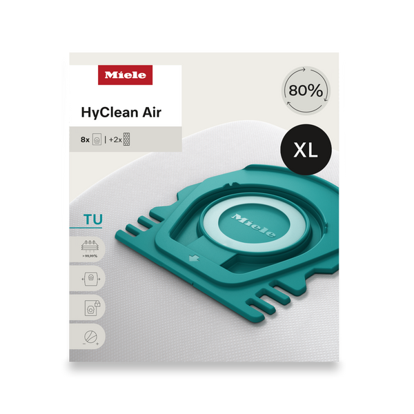 Miele TU XL HyClean Air 8 Vacuum Bags #12909620