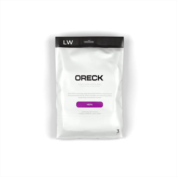 Oreck HEPA Paper Vacuum Bags for Discover & Magnesium Models 3-Pack – Part #AK1LW3H