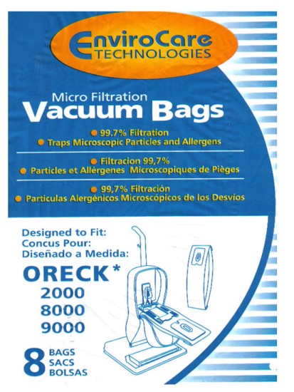 Oreck Older Model Vacuum Cleaner Bags – Generic Replacement Bags for Classic Oreck Uprights available at Ace Vacuums