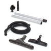 Powr-Flite 5 Gallon Wet-Dry Vacuum – Model #PF51 – hose, extension wands and cleaning attachments arranged separately