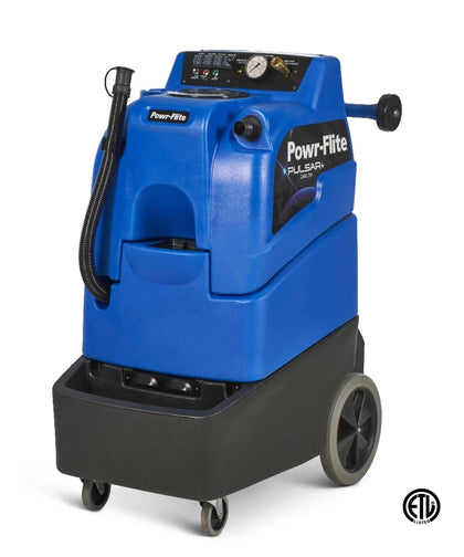 Powr-Flite 15 Gallon 500 PSI Heated Carpet Extractor with Dual Element Heater – Part #PE310-G15-U available at Ace Vacuums