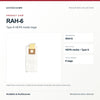 Riccar RAH-6 type a hepa media bags, unpackaged product view. Available at AceVacuums.