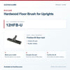 Riccar 12HFB-U Hardwood Floor Brush for Uprights identification guide with model and part checks. Available at AceVacuums.