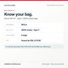 Riccar RFH-6 type f hepa media bags, bag specification and identification graphic. Available at AceVacuums.