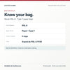 Riccar RSL-6 type f paper bags, bag specification and identification graphic. Available at AceVacuums.