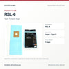 Riccar RSL-6 type f paper bags, unpackaged product view. Available at AceVacuums.