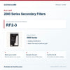 Riccar RF2-3 2000 Series Secondary Filters identification guide with model and part checks. Available at Ace Vacuums.