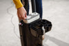 Riccar R25 series vacuum bag compartment open during a top-loading bag change. Available at AceVacuums.
