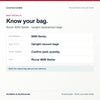 Riccar 8000 Series upright replacement bags, bag specification and identification graphic. Available at AceVacuums.