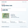 Riccar A20-R2 Upright Belts, Bulk identification guide with model and part checks. Available at AceVacuums.
