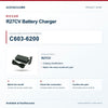 Riccar C603-6200 R27CV Battery Charger identification guide with model and part checks. Available at AceVacuums.