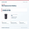 Riccar C650-0100 R65 Replacement Battery identification guide with model and part checks. Available at AceVacuums.