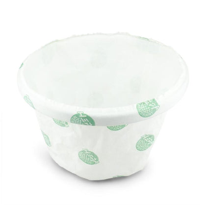 White fabric central vacuum filter with printed green markings, reference TC-BB11FIL. Available at Ace Vacuums.