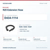 Riccar D434-1114 R25 Extension Hose identification guide with model and part checks. Available at AceVacuums.