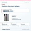 Riccar D4D375-2000 Radiance Aluminum Agitator identification guide with model and part checks. Available at AceVacuums.