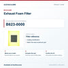 Riccar B623-0000 Exhaust Foam Filter identification guide with model and part checks. Available at Ace Vacuums.