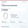 Riccar PVBCN Compact Power Nozzle Belt identification guide with model and part checks. Available at AceVacuums.