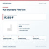 Riccar R25S-F R25 Standard Filter Set identification guide with model and part checks. Available at AceVacuums.