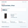 Riccar RBS-2 SupraLite Belts, 2 Pack identification guide with model and part checks. Available at AceVacuums.