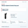 Riccar RCU-H7 Deluxe Hybrid Central Vacuum identification guide with model and part checks. Available at AceVacuums.