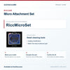 Riccar RiccMicroSet Micro Attachment Set identification guide with model and part checks. Available at AceVacuums.