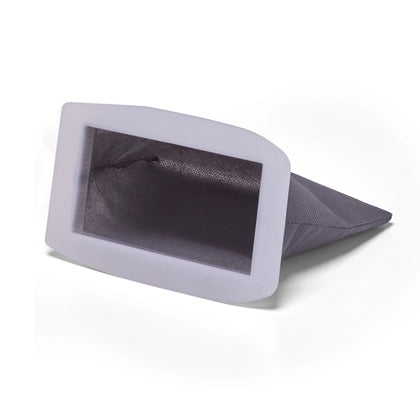 Dark cloth vacuum bag with a rectangular gray collar, reference RS100RB. Available at Ace Vacuums.