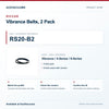 Riccar RS20-B2 Vibrance Belts, 2 Pack identification guide with model and part checks. Available at AceVacuums.